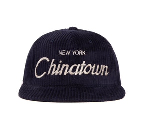 Chinatown 6-Wale Cord wool baseball cap