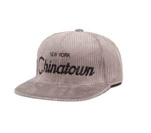 Chinatown 6-Wale Cord II wool baseball cap