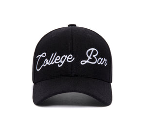 College Bar Journey Snapback Curved wool baseball cap