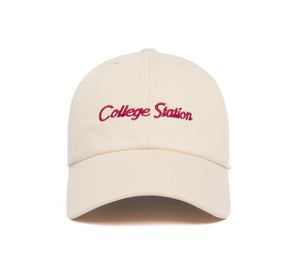 College Station Microscript Dad wool baseball cap