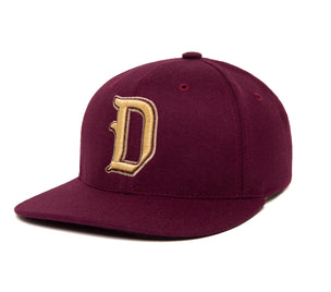 Ligature “D” 3D wool baseball cap