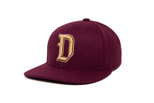 Ligature “D” 3D wool baseball cap