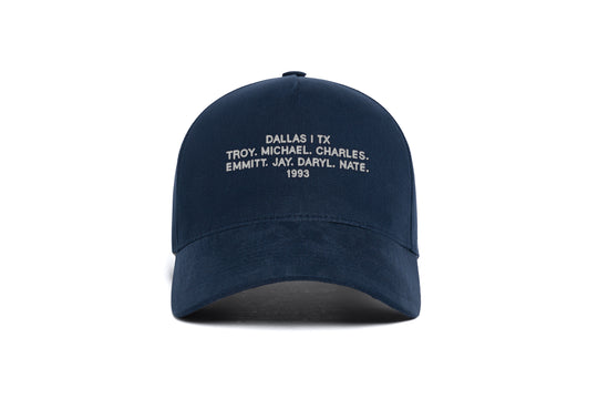 Dallas 1993 Name 5-Panel wool baseball cap