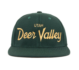 Deer Valley wool baseball cap