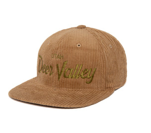 Deer Valley 6-Wale Cord wool baseball cap