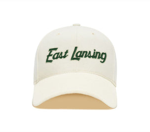 East Lansing Chain Snapback Curved wool baseball cap