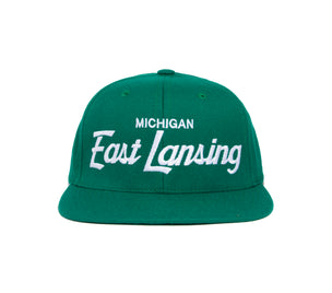 East Lansing wool baseball cap