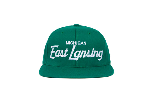 East Lansing wool baseball cap