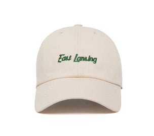 East Lansing Microscript Dad wool baseball cap