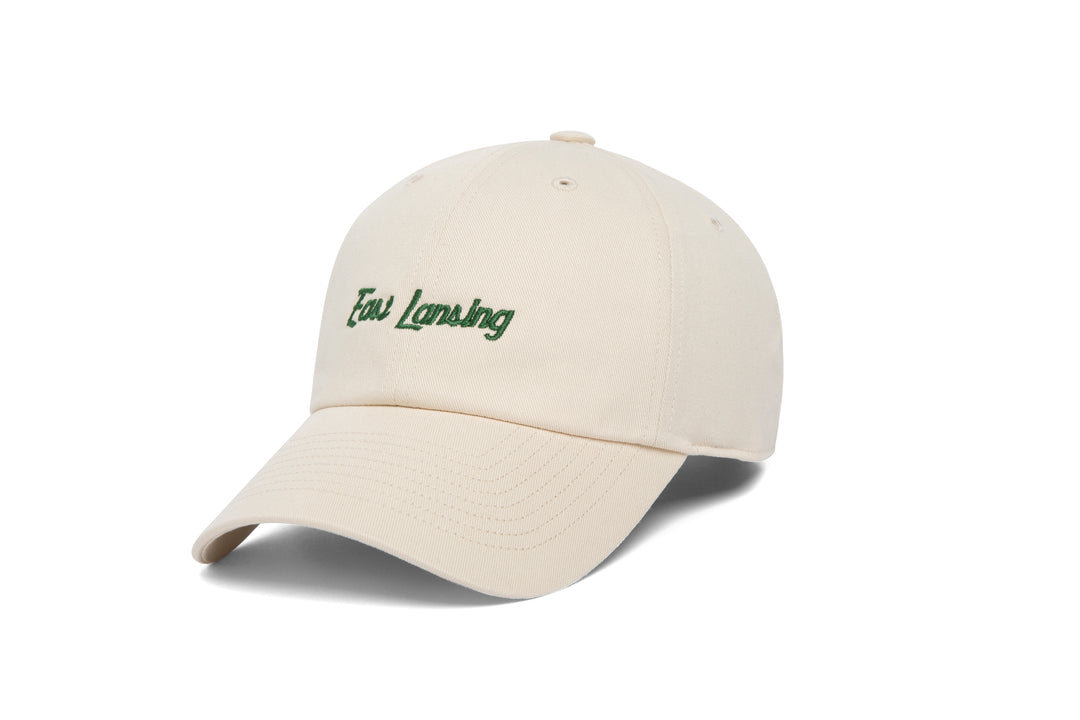 East Lansing Microscript Dad wool baseball cap