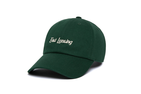 East Lansing Microscript Dad wool baseball cap