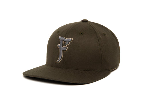 Ligature “F” 3D wool baseball cap