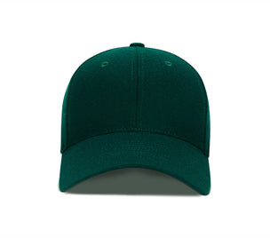 Clean Forest Snapback Curved Wool wool baseball cap