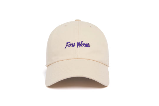 Fort Worth Microscript Dad II wool baseball cap