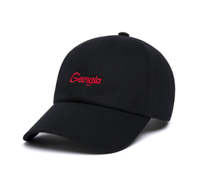 Georgia Microscript Dad wool baseball cap