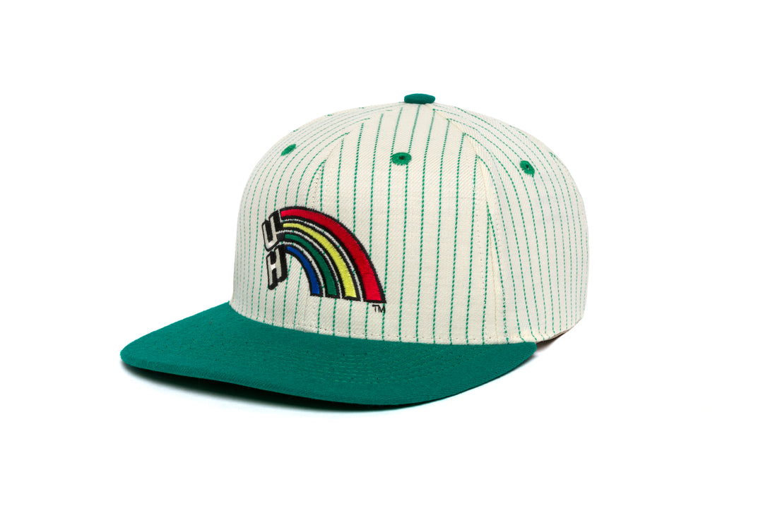 HAWAII Logo Pinstripe Two Tone wool baseball cap