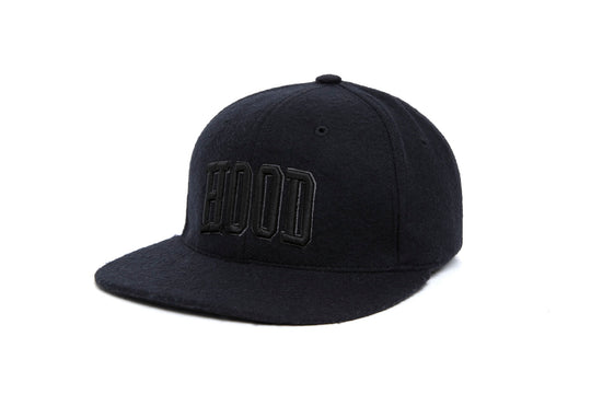 HOOD 3D BLOCK wool baseball cap