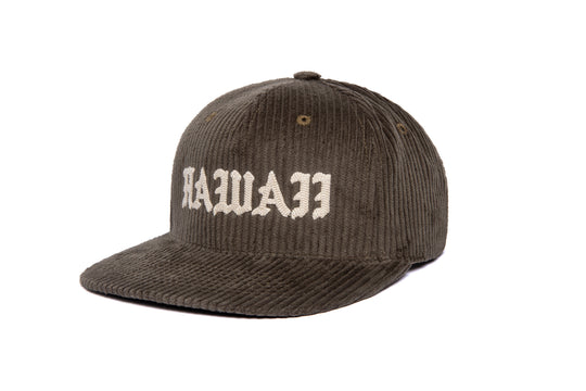 Hawaii Olde 3D Chain 6-Wale Cord wool baseball cap