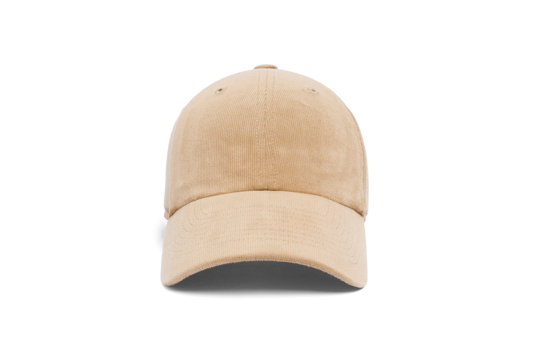 Clean Khaki 21-Wale Cord Dad Hat wool baseball cap