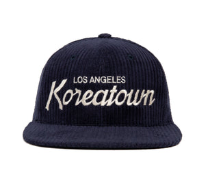 Koreatown 6-Wale Cord wool baseball cap