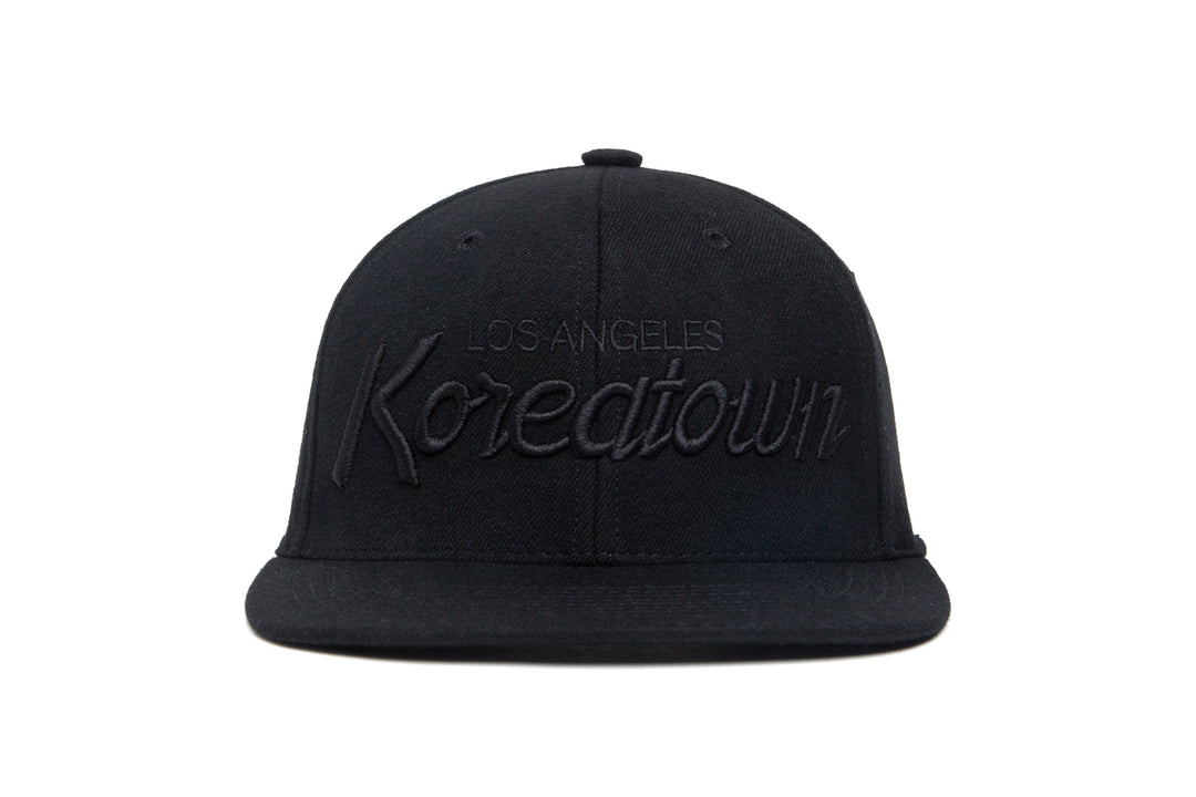 Koreatown Tonal 3D wool baseball cap