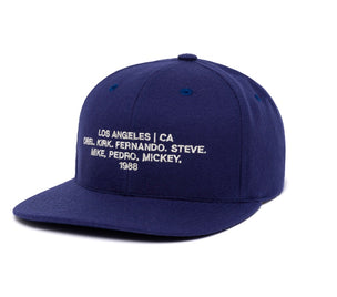 Los Angeles 1988 Name wool baseball cap