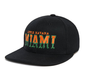 MIAMI Retro Block wool baseball cap