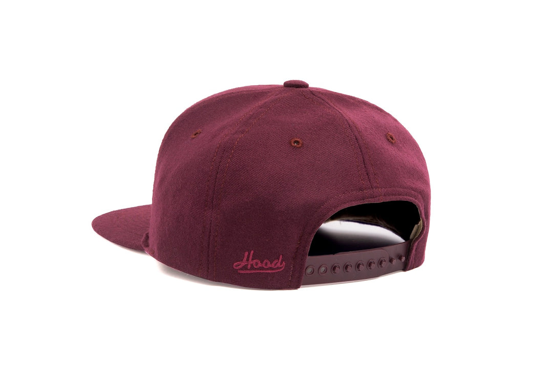 Clean Maroon Wool wool baseball cap