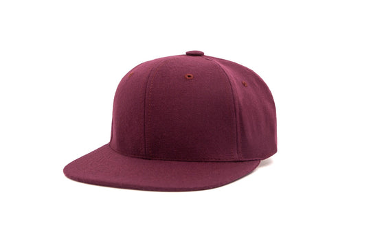 Clean Maroon Wool wool baseball cap