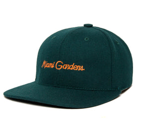 Miami Gardens Microscript wool baseball cap