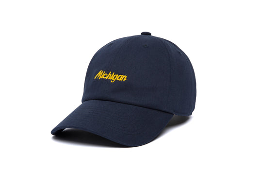 Michigan Microscript Dad wool baseball cap