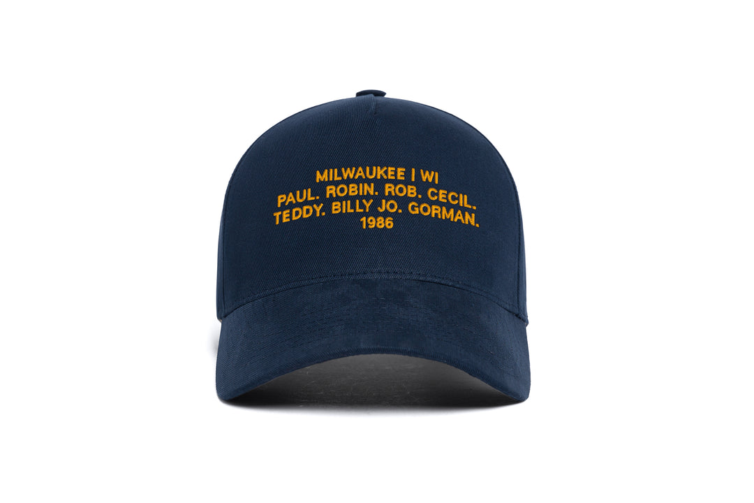 Milwaukee 1986 Name 5-Panel wool baseball cap