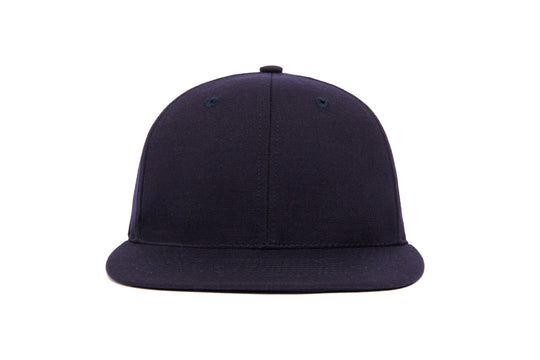 Clean Navy Gabardine wool baseball cap