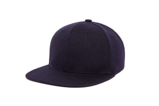 Clean Navy Gabardine wool baseball cap