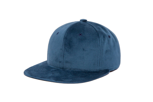 Clean Navy Velvet wool baseball cap