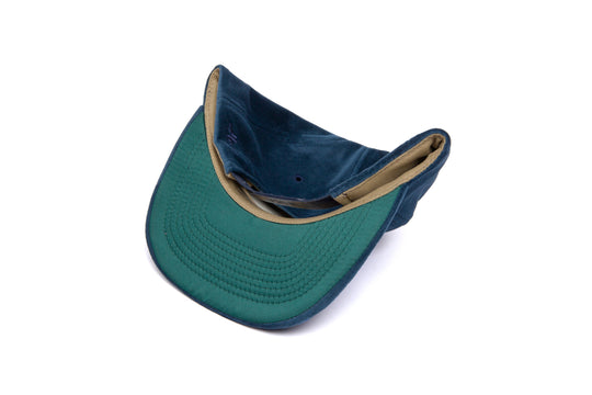 Clean Navy Velvet wool baseball cap