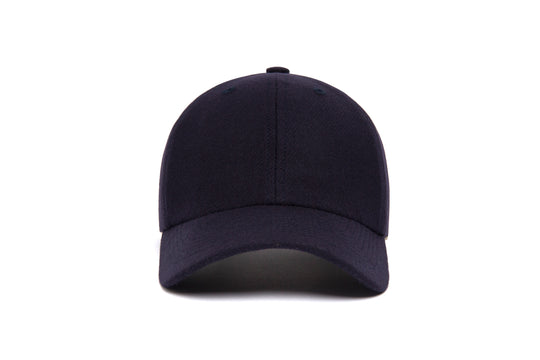 Clean Navy Wool Dad Hat wool baseball cap