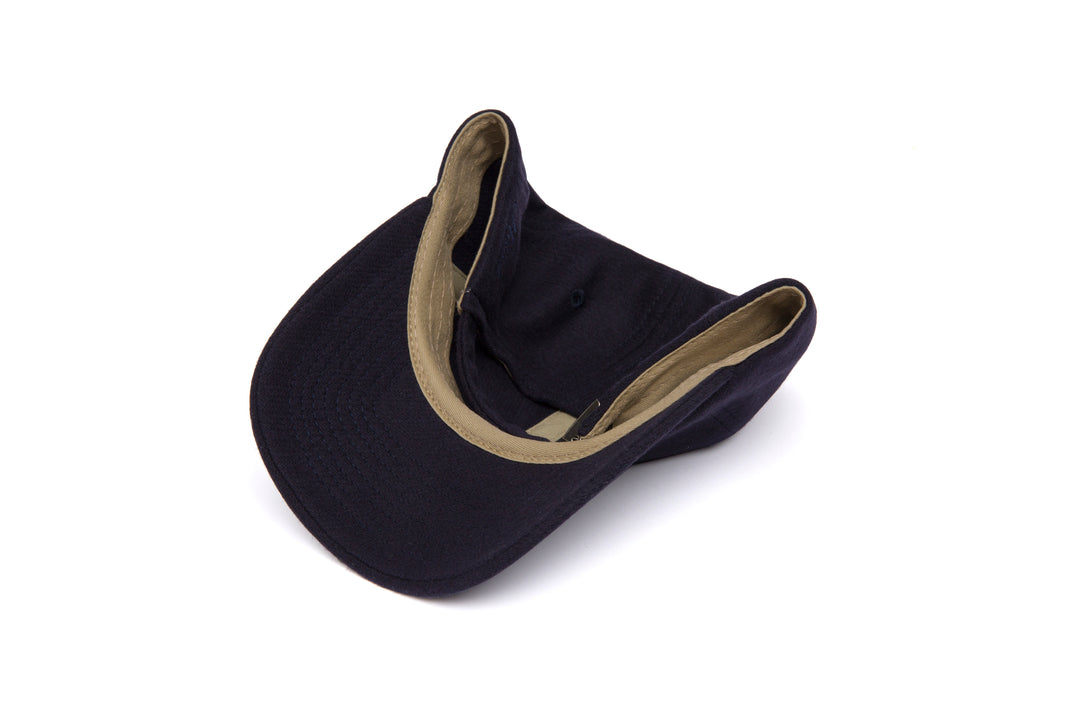 Clean Navy Wool Dad Hat wool baseball cap