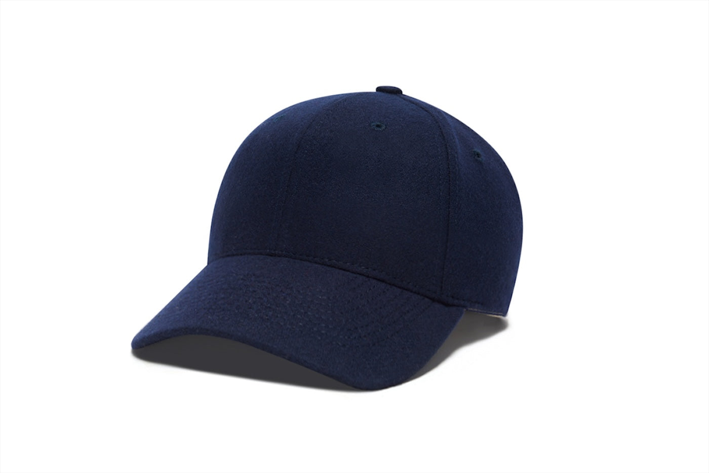 Clean Navy Snapback Curved Wool