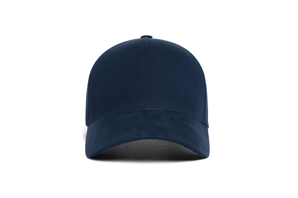 Clean Navy Brushed Twill 5-Panel