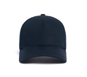 Clean Navy Twill 5-Panel wool baseball cap