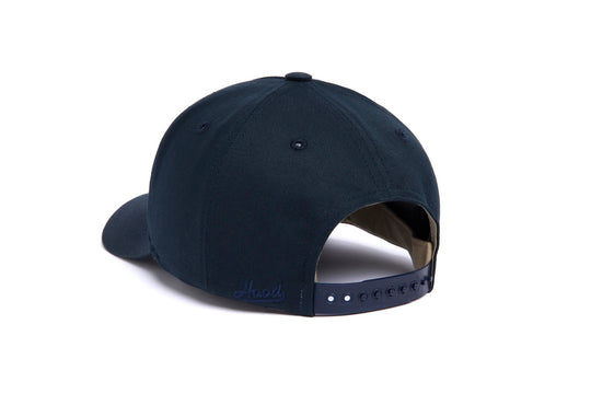 Clean Navy Twill 5-Panel wool baseball cap