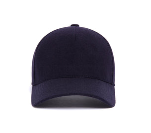 Clean Navy Wool 5-Panel wool baseball cap