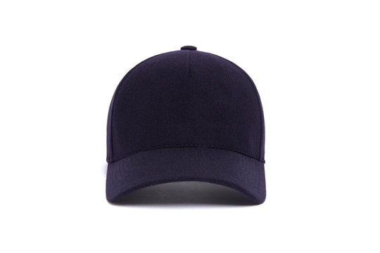 Clean Navy Wool 5-Panel wool baseball cap