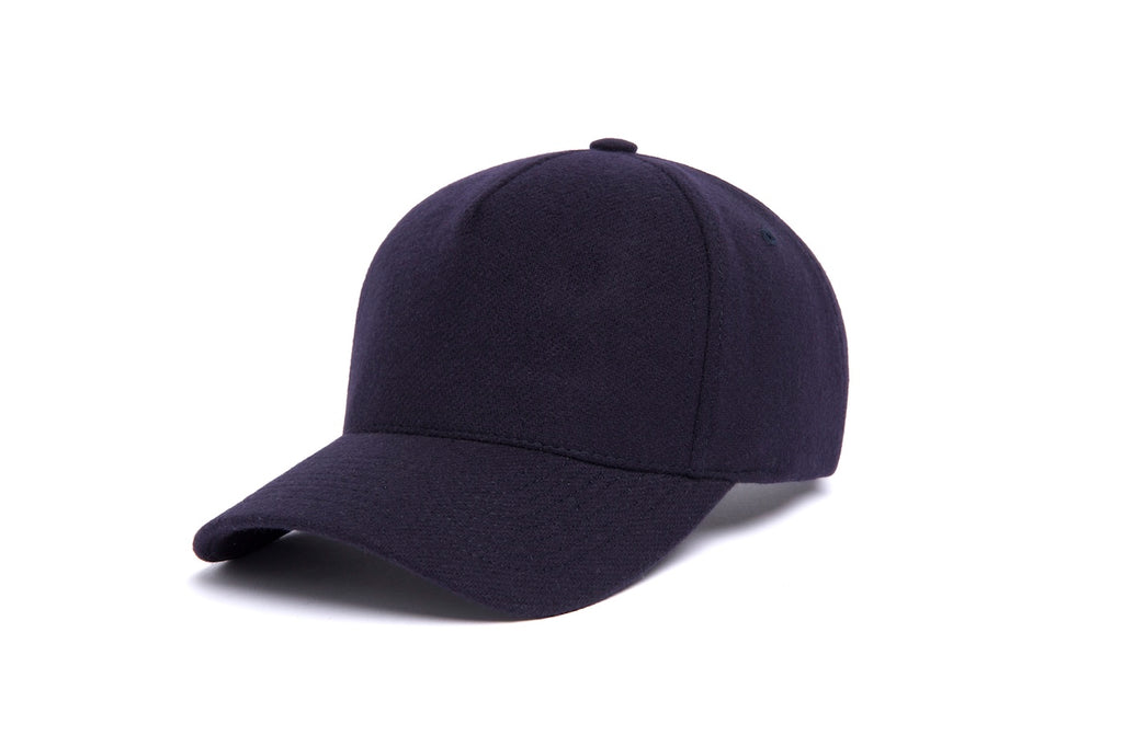 Clean Navy Wool 5-Panel