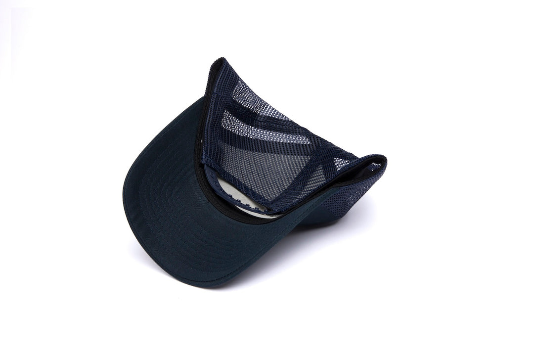 Clean Navy Trucker 5-Panel wool baseball cap