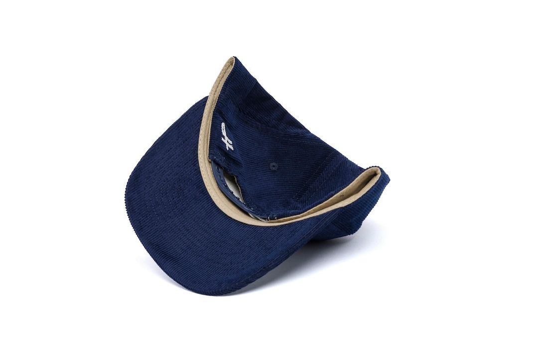 Clean Navy 14-Wale Cord 5-Panel wool baseball cap