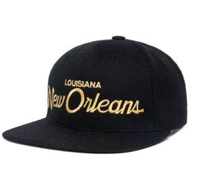 New Orleans wool baseball cap