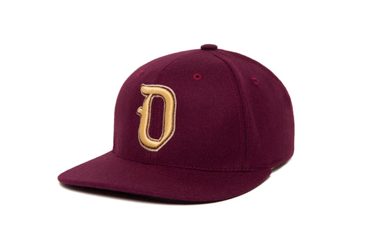 Ligature “O” 3D wool baseball cap