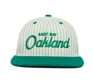 Oakland Pinstripe wool baseball cap